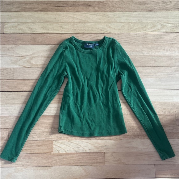 Maeve Forest Green Long Sleeve Tee size S - Picture 4 of 9